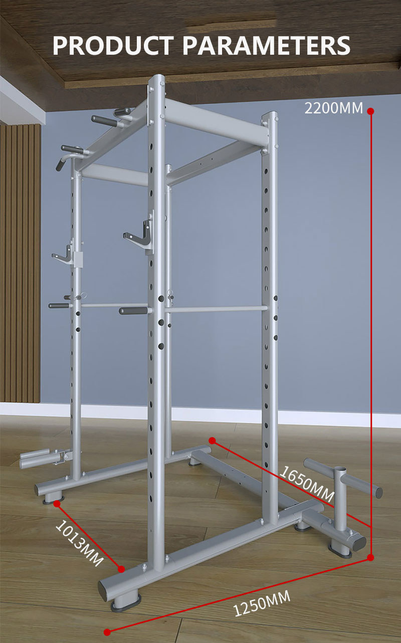 Home Gym Half Rack - Halbrahmen-Kniebeugenständer für Zuhause, Fitnessstudio, Crossfit, Gewichtheben,