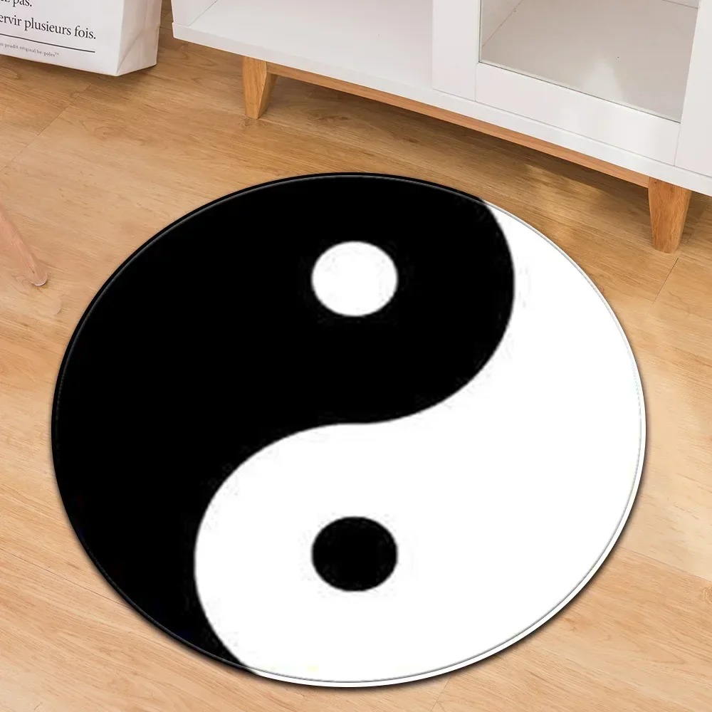 Home Gym Equipment Amazon - Yin Yang Taiji Runder Teppich Blume