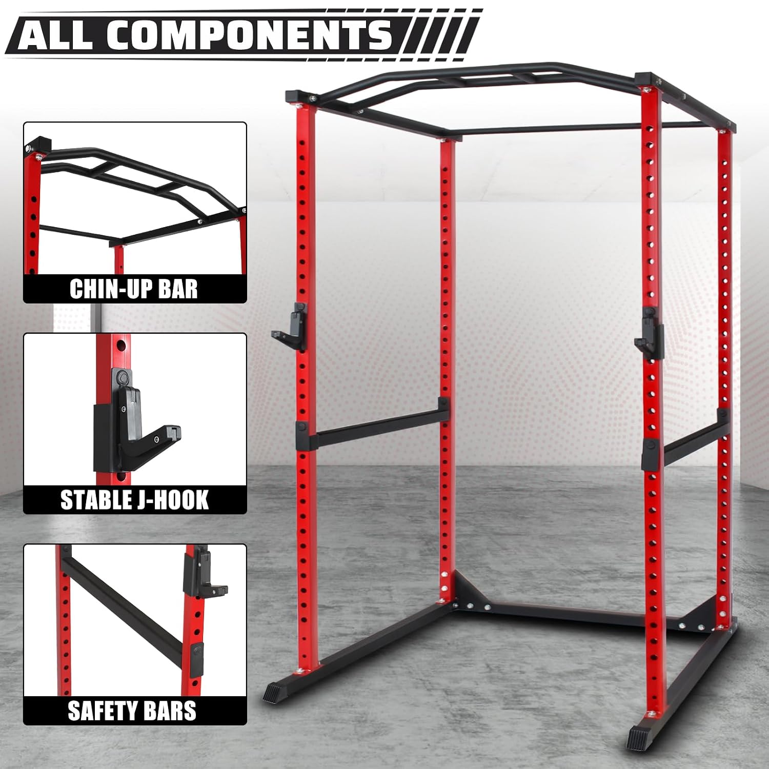 800Lb Power Cage Squat Rack mi – Home Gym Half Rack Bewertung und Preis