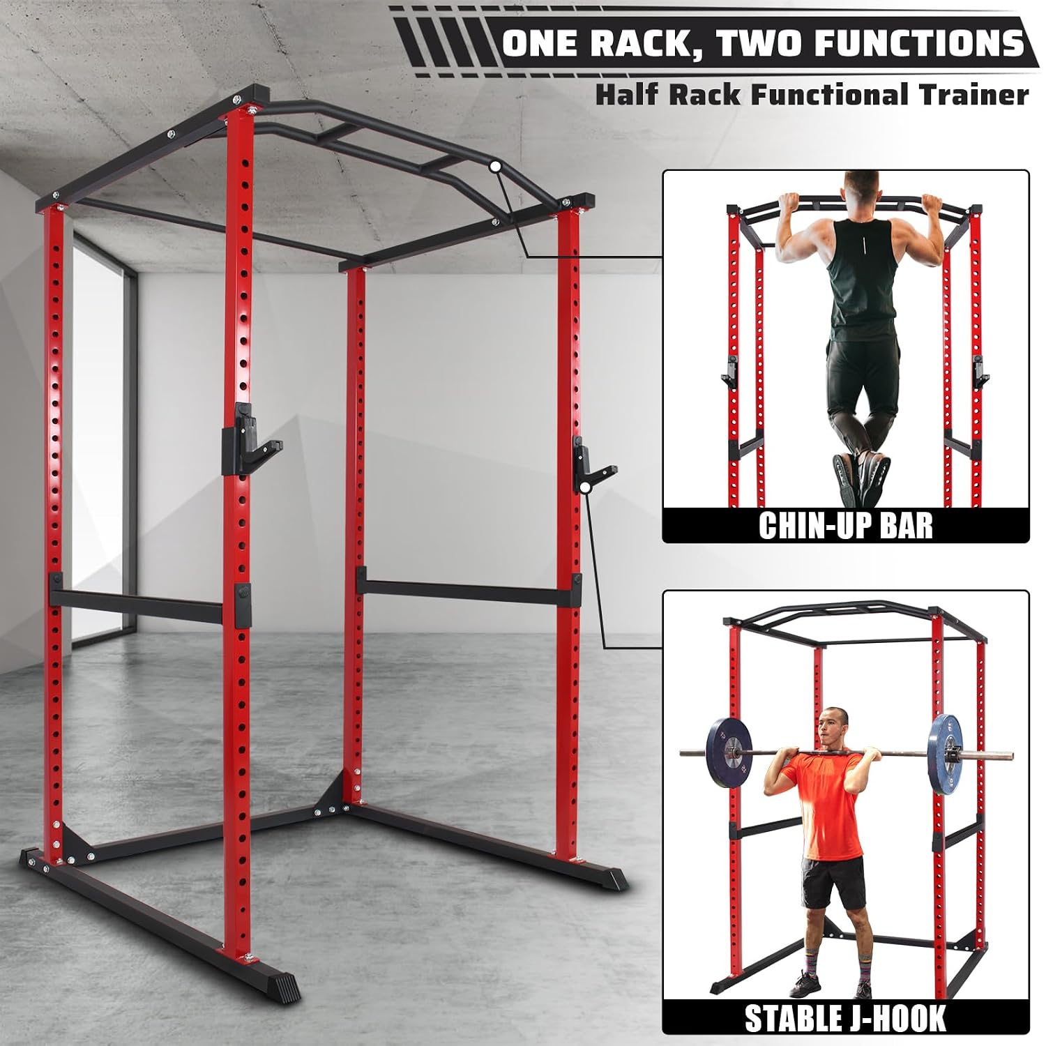 800Lb Power Cage Squat Rack mi – Home Gym Half Rack Bewertung und Preis